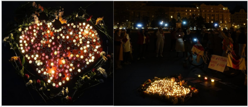 Bougies, chants et danses